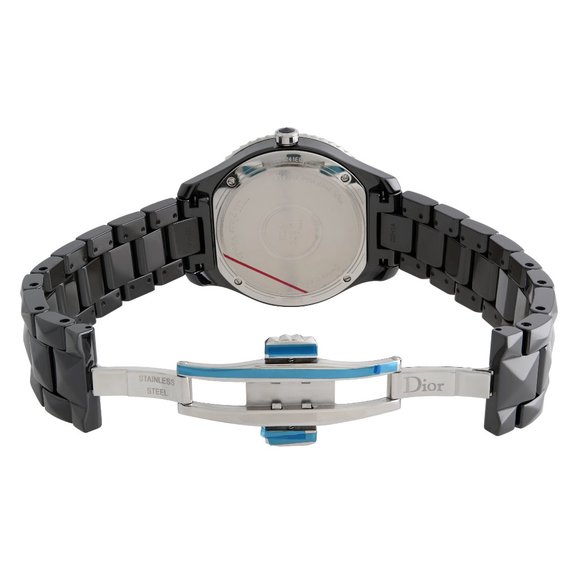 Dior VIII Christal Diamond Ceramic Black Dial